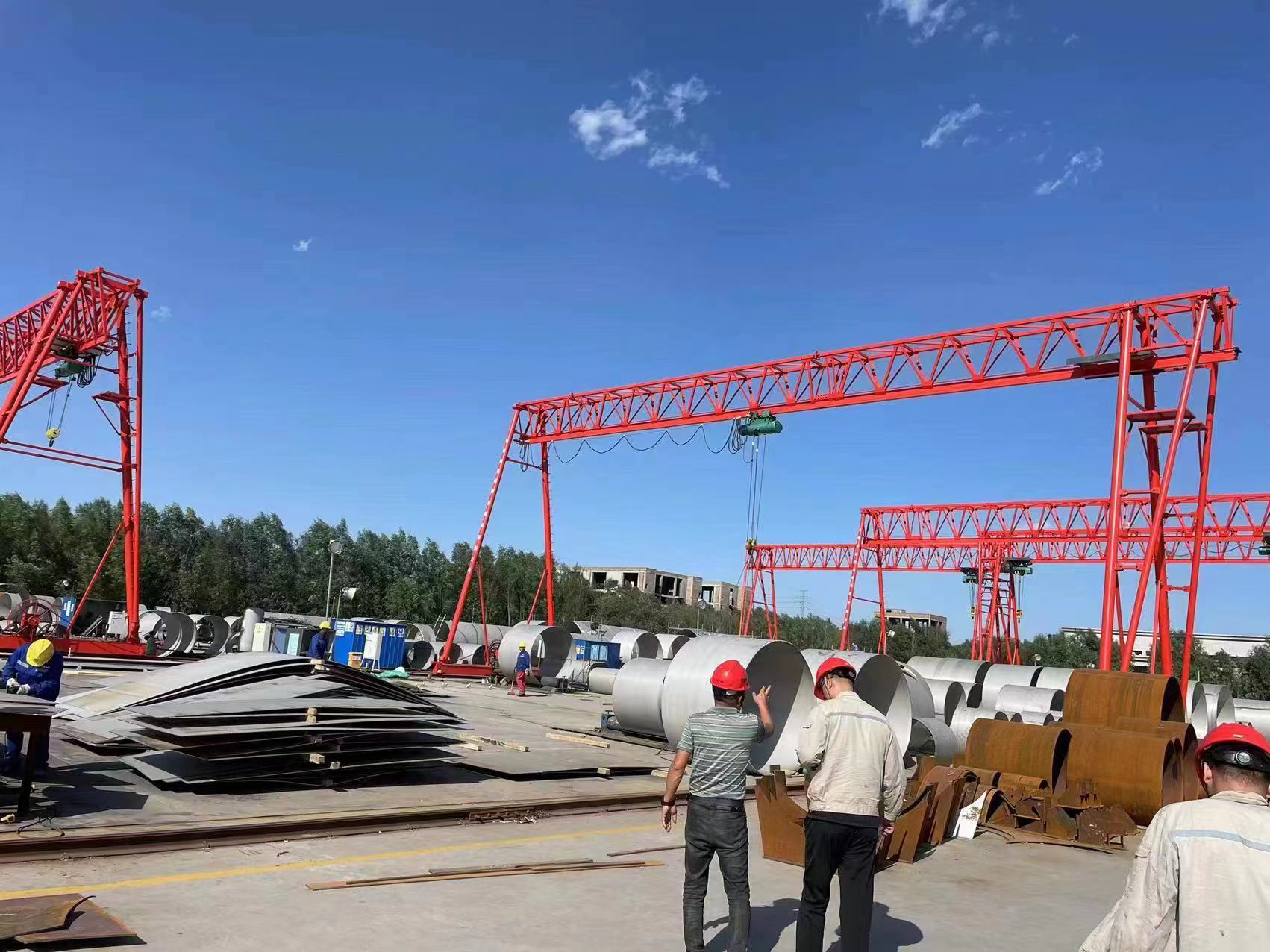 20噸龍門吊安裝時，需要注意哪些尺寸？